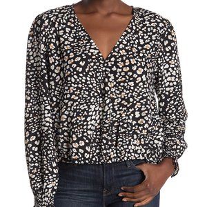 Sanctuary Cori Floral-Print Wrap Top - S, EUC